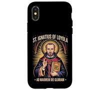 St Ignatius of Loyola Ad Maiorem Dei Gloriam Catholic Jesuit Case for iPhone X/XS