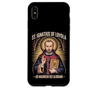 St Ignatius of Loyola Ad Maiorem Dei Gloriam Catholic Jesuit Case for iPhone XS Max