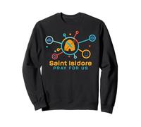 St Isidore of Seville Saint Catholic Computer Internet Sweatshirt