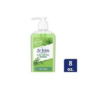St. Ives Acne Control Face Cleanser Skin Care with 2% Salicylic Acid, and 100% Natural Tea Tree Extract 8 oz