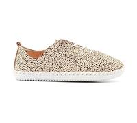 St Ives Animal Spot Leather Plimsoll