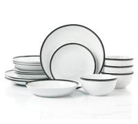 St Ives Black Elegance 16-Piece Dinner Set
