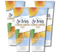 ST. Ives Blemish Control Apricot Scrub, 150 ml, Pack of 4 - Deep Cleansing, Exfoliating Formula with 100% Natural Exfoliants for Clearer, Radiant Skin and Effective Blemish Control