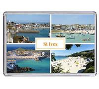St Ives Cornwall England United Kingdom Souvenir Acrylic Fridge Magnet (Standard: 70x45mm)