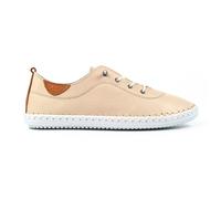 St. Ives Cream Leather Plimsoll
