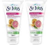 St. Ives Even & Bright Pink Lemon & Orange Scrub, 150ml 2 Pack