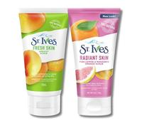 St. Ives Invigorating Apricot Facial Scrub 150ml & Radiant Skin Face Scrub 150ml - Deep Cleansing Apricot Formula + Brightening Pink Lemon & Mandarin Orange Scrub for Natural Radiance 150 ml