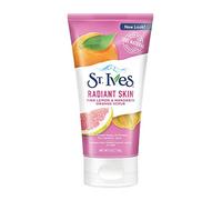 St. Ives Radiant Skin Face Scrub For Dull Skin Pink Lemon and Mandarin Orange Dermatologist-Tested Face Wash Scrub With 100 percent Natural Exfoliants 6 oz / 170gm
