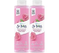 St. Ives Refreshing Body Wash Rose Water & Aloe Vera 22 Fluid Ounce (Pack of 2)