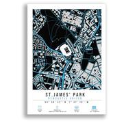 St James’ Park Stadium Map Minimalist A4/A3 Poster Photo Print Framed Gift Newcastle United (A4 Poster Only)