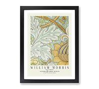 St. James Pattern With Border By William Morris Classic Painting Framed Print | A2 Black Framed Wall Art | Ready to Hang | Classic Historical Picture | Living Room Bedroom Lounge Office