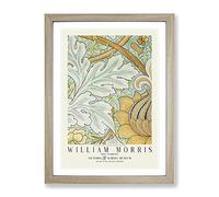 St. James Pattern With Border By William Morris Classic Painting Framed Print | A3 Oak Framed Wall Art | Ready to Hang | Classic Historical Picture | Living Room Bedroom Lounge Office