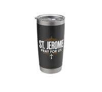 St. Jerome Pray for Us Catholic Devotion Stainless Steel Insulated Tumbler