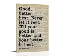 St Jerome Quote Affirmation Canvas Wall Art Posters: Aesthetic Prints for Bedroom, Dorm Room Decor 24x36inch(60x90cm)