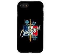 St Joan of Arc Quote Courage Catholic Saint France Case for iPhone SE (2020) / 7/8
