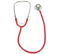 St John Ambulance Dual Head Stethoscope Red