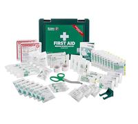 St John Ambulance Medium Workplace First Aid Kit | BS 8599-1:2019 Compliant | for 25 - 50 People | with Wall Bracket | Eco-Friendly Packaging