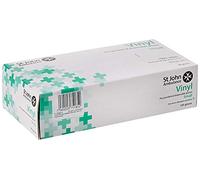 St John Ambulance Vinyl Pre-Powdered Gloves Small (Box of 100)