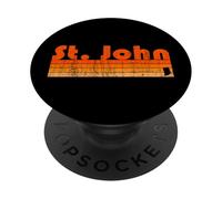 St. John, Indiana Retro 80s Style PopSockets Adhesive PopGrip