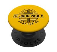 St. John Paul II Pray For Us Catholic Saint Devotion PopSockets Adhesive PopGrip