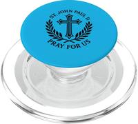 St. John Paul II Pray For Us Catholic Saint Prayer PopSockets PopGrip for MagSafe