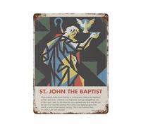 ST JOHN THE BAPTIST Camper Accessories Decor Metal Tin Sign Cafe Pubs Clubs Living Room Bars Kitchen Balcony 15.7"x11.8"