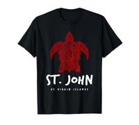 St. John USVI Tribal Sea Turtle Diving Design T-Shirt