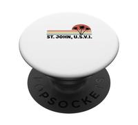 St. John usvi US Virgin Island Souvenir Vacation Reminder PopSockets Adhesive PopGrip