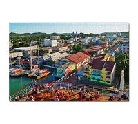 St. John's Antigua and barbuda Jigsaw Puzzle for Adults 200 Piece Travel Gift Souvenir 35x25CM