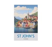 St John's Canada，Puzzle 1000 Pieces Paper Puzzle Adult Children'S Educational Toy Family Decompression Game（50x70cm）-GE48