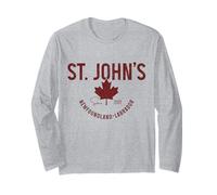 St. Johns Newfoundland Canada Pride Canadian Vintage Long Sleeve T-Shirt