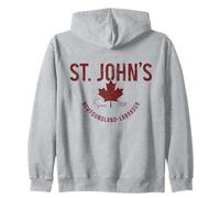 St. Johns Newfoundland Canada Pride Canadian Vintage Zip Hoodie