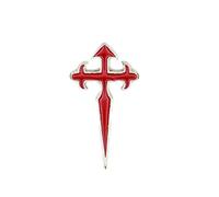 St John's Way Pin Badge Red St James Cross by Camino Cats