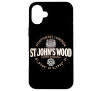 St John's Wood Northwest London Coordinates Label 2C Case for iPhone 16 Plus