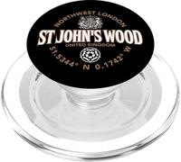 St John's Wood Northwest London Coordinates Label 2C PopSockets PopGrip for MagSafe