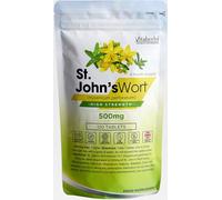 St John's Wort 500mg - 120 Tablets | 4 Month Supply | High Strength | Vegan | Lab Tested | Allergen Free | Made in The UK - Vitaherbs