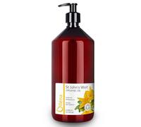 St. John's Wort Oil 1000 ml Red Elixir for Pain Relief Concentrated Pure Oil 100% Natural Hypericum Oil Cold Infused St John Wort Oil Hypericum perforatum
