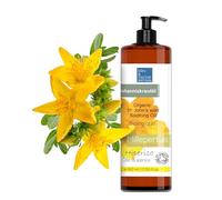 St. John's Wort Oil 500 ml Red Elixir for Joint and Muscles Pain Relief Pure Oil 100% Natural Hypericum Oil Infused in Cold-Pressed Olive Oil Mood Regulation Face Skin Moisturiser Remedy Body Oil