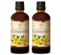 St. John's Wort Oil Set 2x100 ml - Pure & Natural - Body Care - Hair Care - Skin Care - Carrier Oil - Massage - Aromatherapy - Hypericum Perforatum