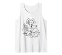 St. Joseph Catholic Saint Father's Day Design Tank Top