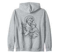 St. Joseph Catholic Saint Father's Day design Zip Hoodie