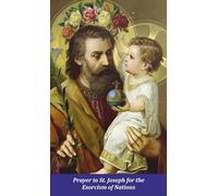 St. Joseph Exorcism of Nations Holy Card (5-pack) with Two Free Bonus Cards Included