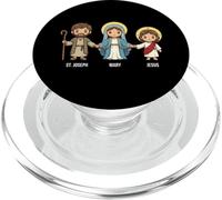 St. Joseph, Mary and Jesus Catholic Saints Kids Faith Holy PopSockets PopGrip for MagSafe