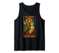 St. Joseph, Pray for us - Catholic Saint Joseph Icon Tank Top
