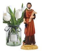 St Joseph Statue | AINT JOSEPH Statues| 21cm Tall, Classical Woodworker Figure Ornament, Decorative Resin Craft, Religious Statue | Religous Sculpture