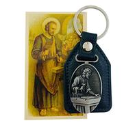 St Joseph The Worker Fob Style Key Chain with Holy Saint Prayer Card