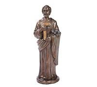 St Joseph the Worker Statue with Prayer Card Home Seller Kit Saint Bronze by Pacific Trading