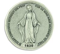 St.Joseph's Catholic Giftshop on Amazon. Miraculous Medal Pocket Token. Our Lady Immaculate Medal Perfect for your pocket, wallet or purse.
