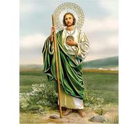 St. Jude Religious Tin Sign 8x12 in Inspirational Vintage Wall Decor