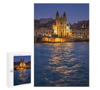 St Julian Town In Malta: Home Décor Activity, 1000 PCS Jigsaw Puzzle for Adults, for Relaxing Solo Or Group Play